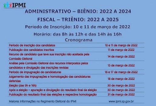 Abertas as inscries para eleies dos conselhos